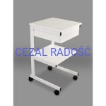 Stolik pod aparaturę metalowy 2 półki + szuflada