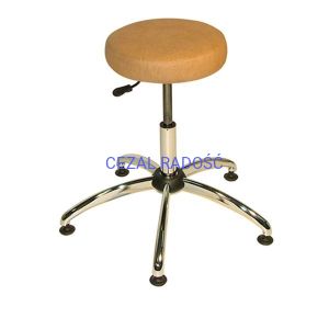 Taboret lekarski VIOLA na stopkach (stelaż chrom)