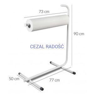Stojak na papier do kozetek i stojaków do masażu