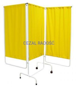 Parawan składany 3-częściowy, zmywalny INOX