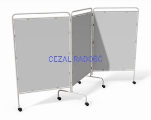 Parawan potrójny PRMP3 z ekranem z płyty PCV