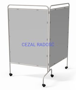 Parawan podwójny PRMP2 z ekranem z płyty PCV