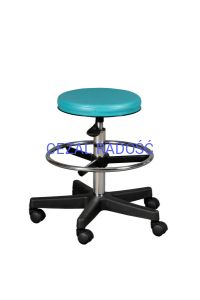 Stołek SGK (na kółkach bez podnóżka) stelaż czarny