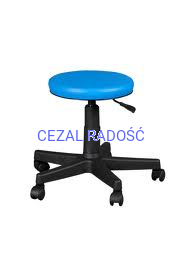 Stołek uniwersalny SGK (na kółkach) stelaż czarny