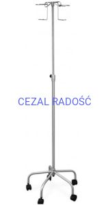 Stojak do kroplówek JSK 2 stal nierdzewna