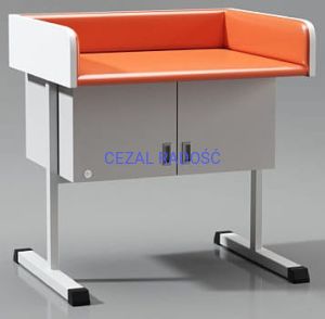 Stół do badań niemowląt / Przewijak SBN-S z szafką