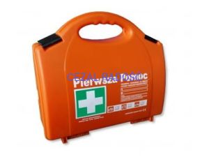 Apteczka pierwszej pomocy P-10 DIN 13164 PLUS w walizce z plastiku