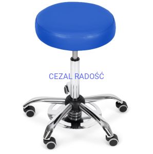Taboret MEDICA podstawa chrom/siedzisko tapicerowane 