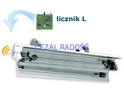 Lampa NBV 15 NL naścienna z licznikiem 