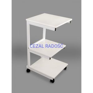 Stolik pod aparaturę aluminiowy 3 - półki