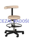 Stołek stomatologiczny STANDARD z podnóżkiem Podstawa czarna